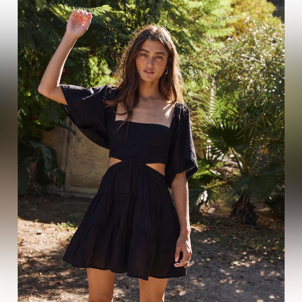 Free People Cross Of Sunlight Mini Dress